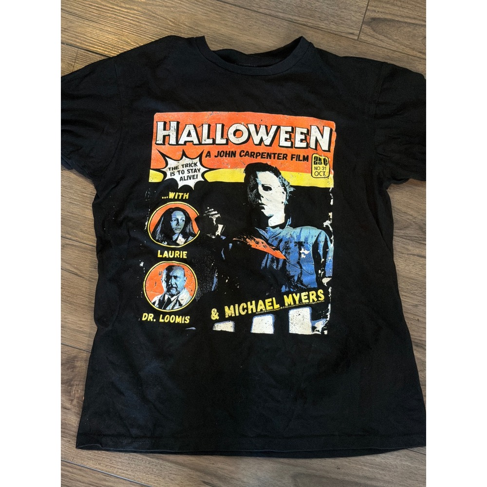 American Classics Halloween Movie Comic Book Cover T-Shirt - Men's Small